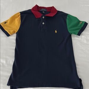 Polo by Ralph Lauren Kids Colorblock Polo Shirt - Red, Green, Yellow, and Navy